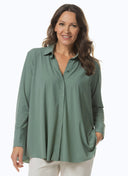 Blouse | Soft Travel | Milly Soft | Sage Green