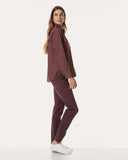 Blouse | Poplin Stretch | Noutria | Merlot