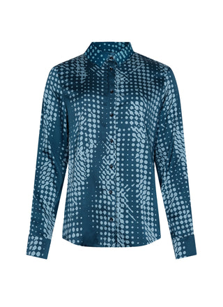 Blouse | Satin Viscose Elastan | Wiya | Stardust Print