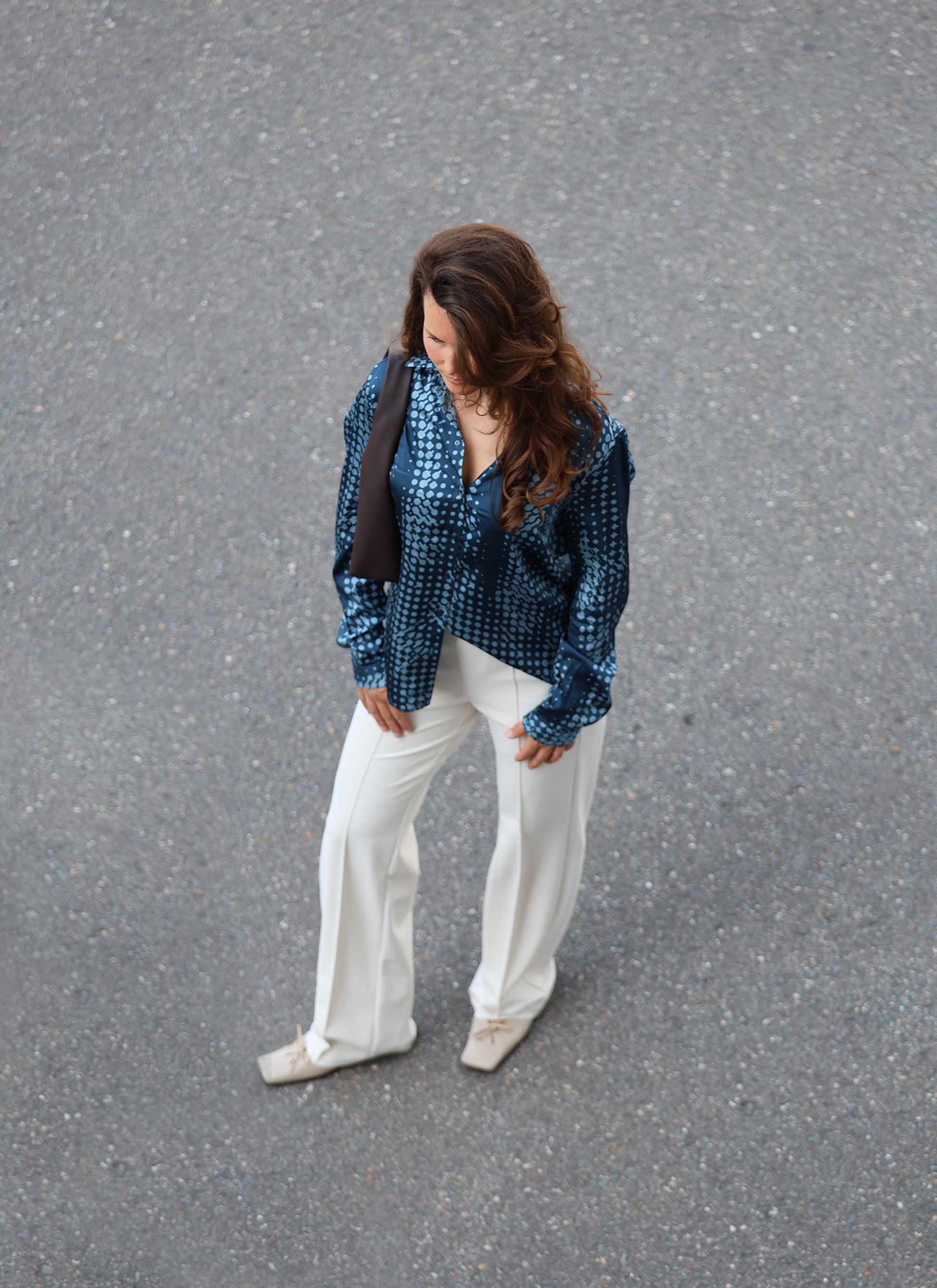 Blouse | Satin Viscose Elastan | Wiya | Stardust Print