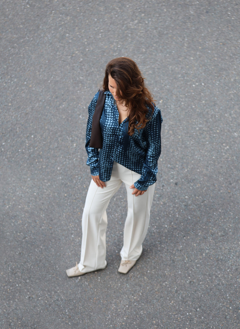 Blouse | Satin Viscose Elastan | Wiya | Stardust Print