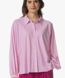 Bluse | Light Travel Dessin | Iwai Dessin | Pink Lady Stripe