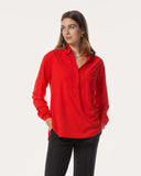 Blouse | Light travel jersey | Kaemi | Spicy Red