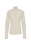 Button-up Travel Jersey Shirt | Ayaka | Linen