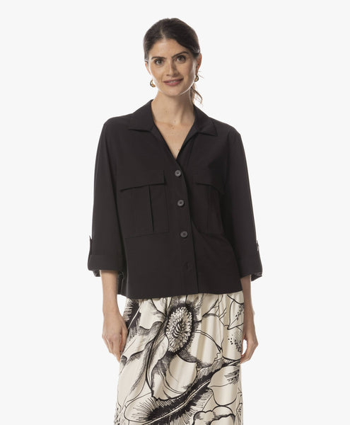 Blouse | Regular Travel | Shigeko | Deep Black | Japan TKY – JapanTKY