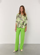 Top | Satin Viscose Dessin | Fusami | Fluor Flower