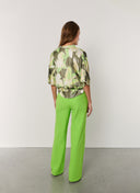 Top | Satin Viscose Dessin | Fusami | Fluor Flower