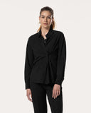 Bluse | Recycled Regular-Travelqualität | Rikuna | Deep Black