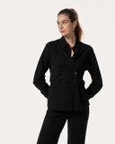 Bluse | Recycled Regular-Travelqualität | Rikuna | Deep Black