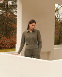 Blouse | Recycled Regular Travel | Yukako | Olive Night