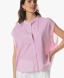 Blouse | Light Travel Dessin | Tokiko Dessin | Pink Lady Stripe