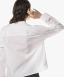 Blouse | Cotton Stretch | Mitsuyo | White - shop_name