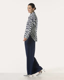 Blouse | Cotton Stretch | Miyoko Stripe | irregular stripe