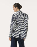 Blouse | Cotton Stretch | Miyoko Stripe | irregular stripe