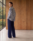 Blouse | Cotton Stretch | Miyoko Stripe | irregular stripe