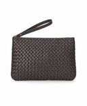Clutch | Lammleder | Robby | Dark Brown Leather