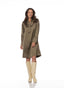 Jurk | Heavy Satin Stretch | Renka | Olive Satin