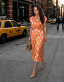 Dress | Polyester Satin Stretch | Soras | Sunburst bubbles