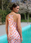 Dress | Satin Viscose Dessin | Qutara | Ikat Sunset