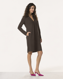 Dress | Bonded Travel | Mahiro | Brown