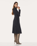 Kleid | Comfort-Travelqualität | Lujika | Black-Blue