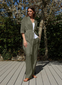 Dress | Linen | Lomitsy | Olive linen