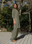 Dress | Linen | Lomitsy | Olive linen