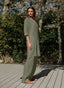Kleid | Leinen | Lomitsy | Olive linen