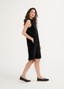 Ärmellos | Kleid | Reisejersey | Amya | tiefschwarz