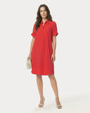 Dress | Regular Travel | Veona | Poppy Red