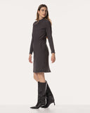 Dress | Structured Travel | Runa Pique | Merlot blend structure