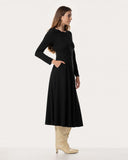 Jurk | Recycled Regular Travel | Tami Long Sleeve | Deep Black