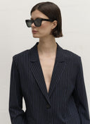 Blazer | Travel Jersey | Anna stripe | Black Blue Stripe