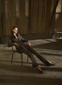 Pants | Regular Travel Print | Etio | Herringbone