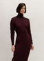 Kleid | Baumwollstrick | Nagisa | Aubergine Knit