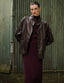 Jacket | Lambs Leather | Sakima | Aubergine Leather