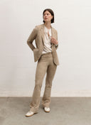 Blazer | Reisejersey | Toku | Sandfarbenes Wildleder