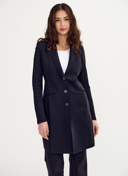 Long blazer | Travel Jersey | Luna | Black blue | Japan TKY – JapanTKY