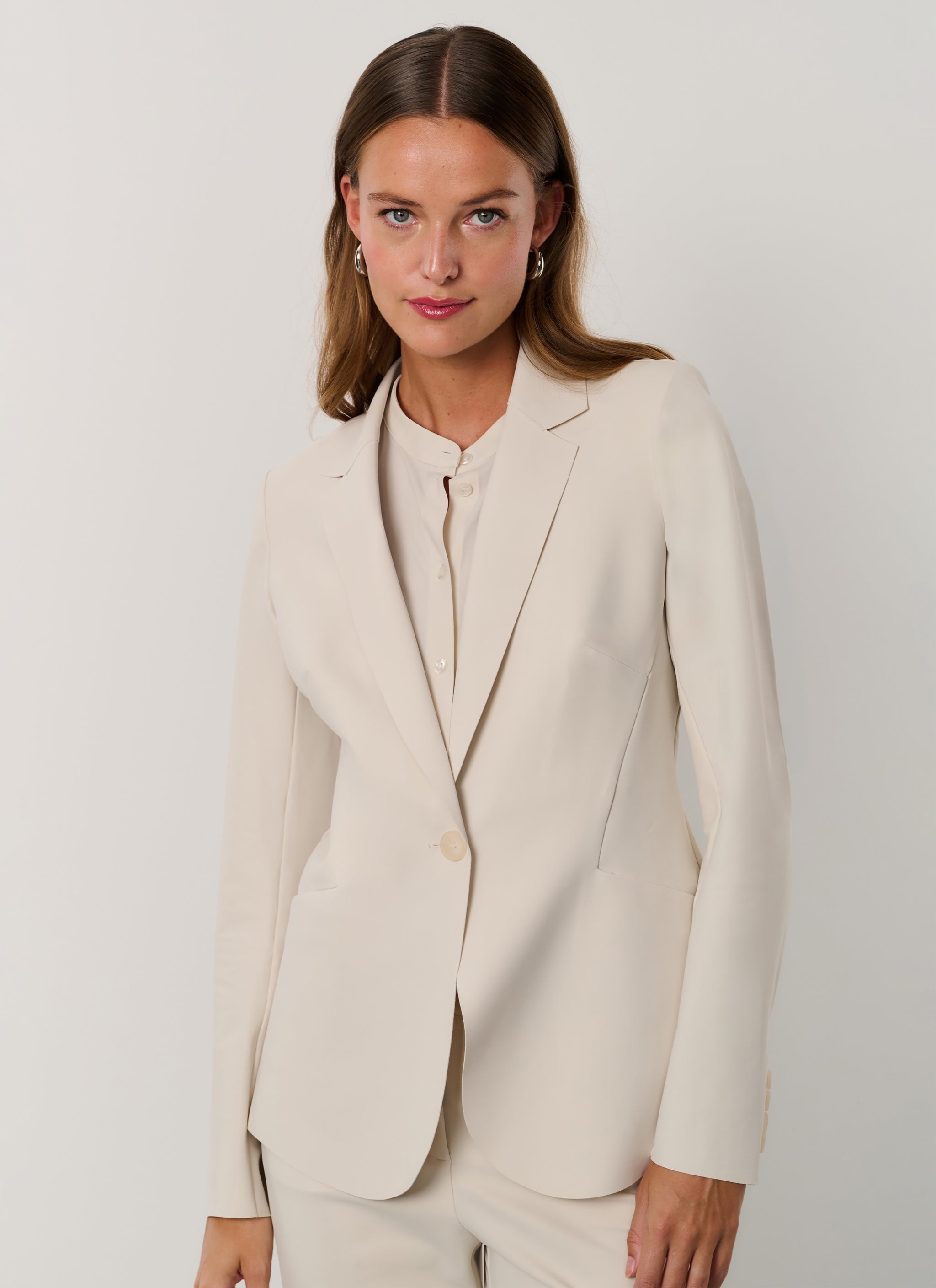 Coat Travel Blazer Womens Jacket Heavy Travel Jersey Yanno Linen
