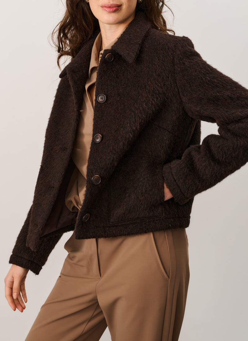 Jacket | Soft Melée Blend | Chiho | Winterwarm Brown