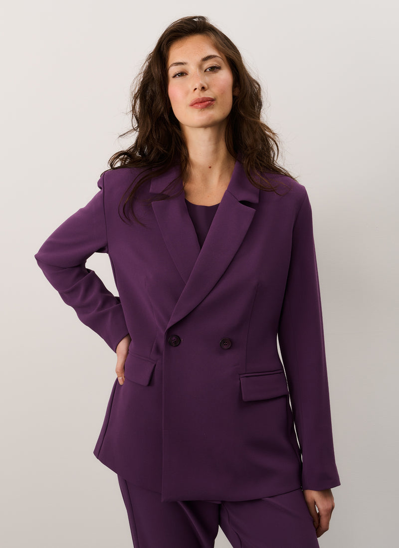 Blazer | Crepe | Takeo | Blackberry Wine