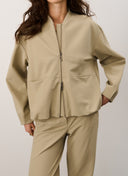 Jacket | Bonded Travel | Aya | Café Latte