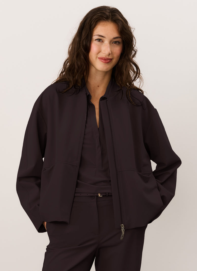 Jacket | Bonded Travel | Aya | Dark Brown