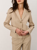 Blazer | Heavy Travel Qualität | Shoji Dessin | Café Latte Herringbone