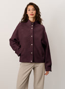 Jacket | Wool Blend | Kyoko | Aubergine Wool