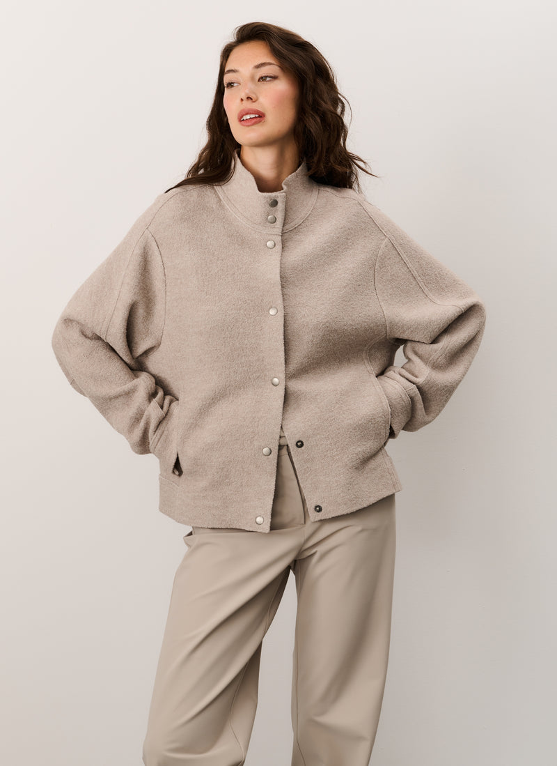 Jacket | Wool Blend | Kyoko | Sand Melange