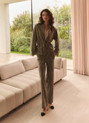 Jacket | Regular Travel Print | Sango | Dusky Green Structure