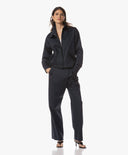 Jacket | Cotton Stretch | Miori | Black Blue