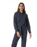 Jumpsuit | Heavy-Travelqualität Printed | Simmy | Denim