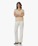 Knits | Linen Cotton Rec. Pol. | Yunea | Sand